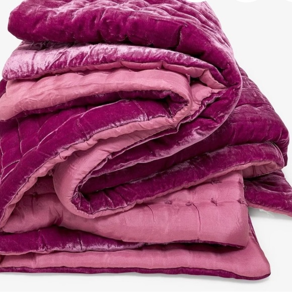 STUNNING SILK VELVET 1 side MULBERRY SILK on other side QUEEN BLANKET ALL SEASON - Picture 4 of 8